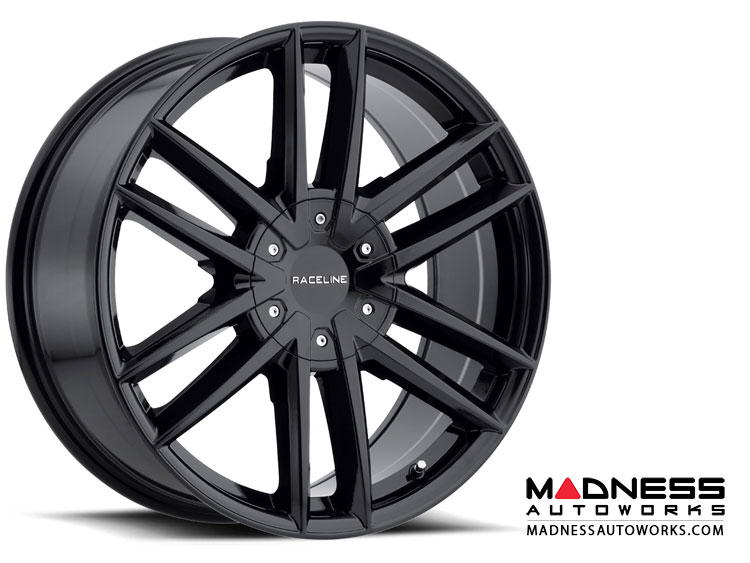 Jeep Custom Wheels (1) - Raceline - 158B - 20"x8.5" - Impulse Black 